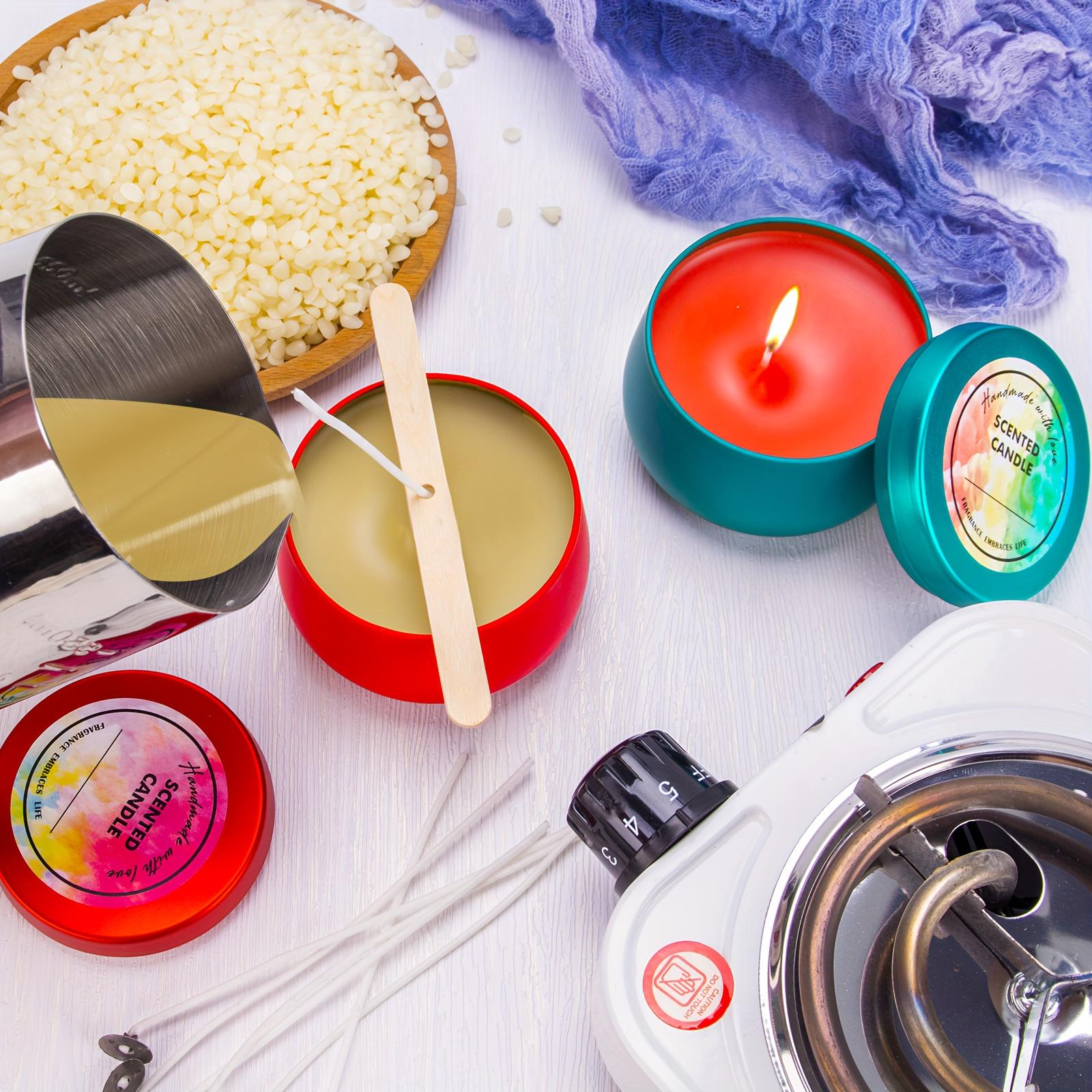 Candle Making Kit With Supplies For Adults & Beginners - Includes Wax, Melting Pot, Dyes, Wicks, Tins - Ideal For Diy Crafts, Christmas & Festival Gifts