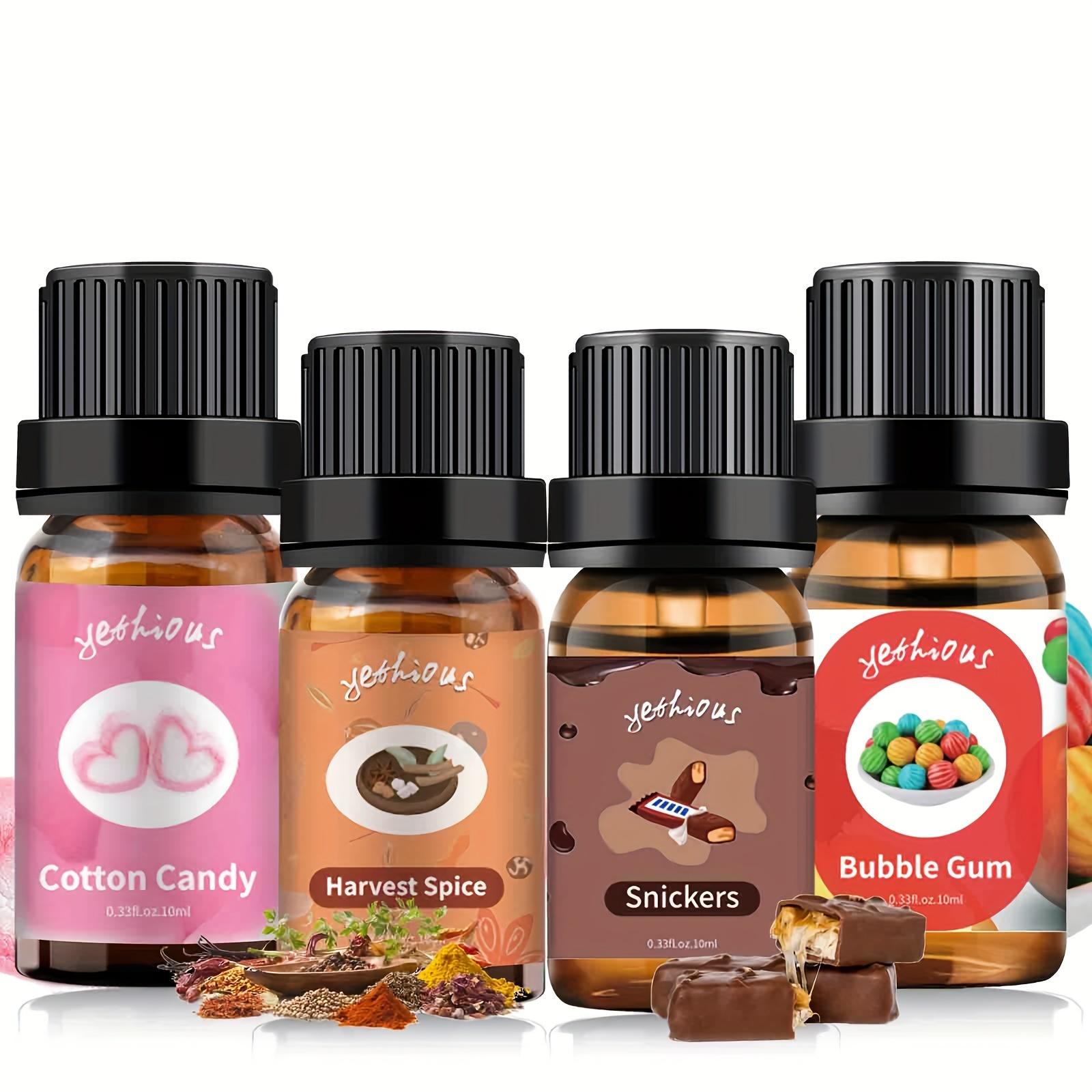 Yethious 4-piece Essential Oils Set - Food-inspired, For Diffusers & Crafts, Alcohol-free - Valentine