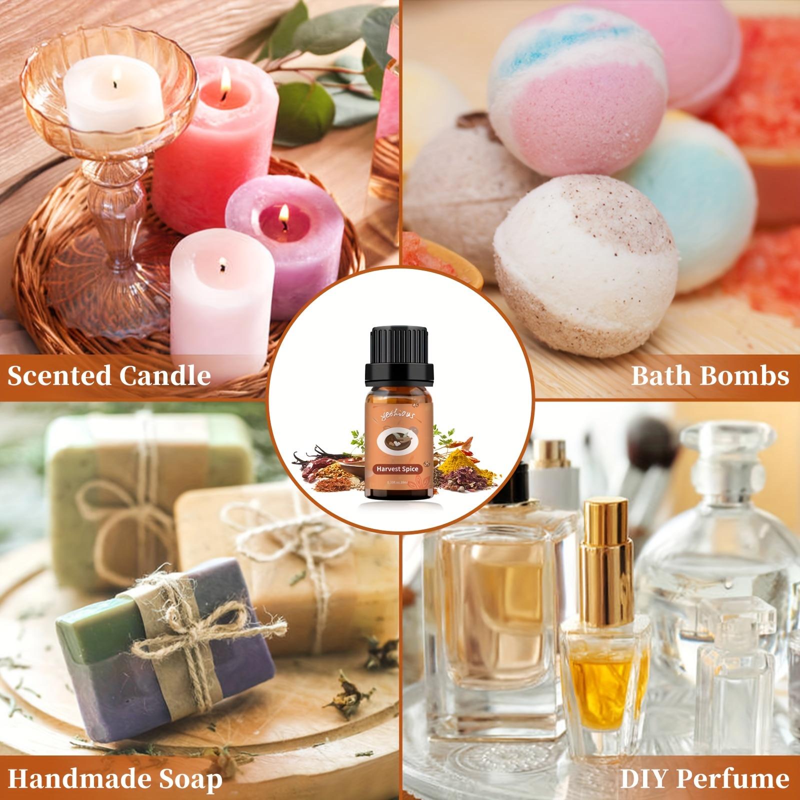 Yethious 4-piece Essential Oils Set - Food-inspired, For Diffusers & Crafts, Alcohol-free - Valentine