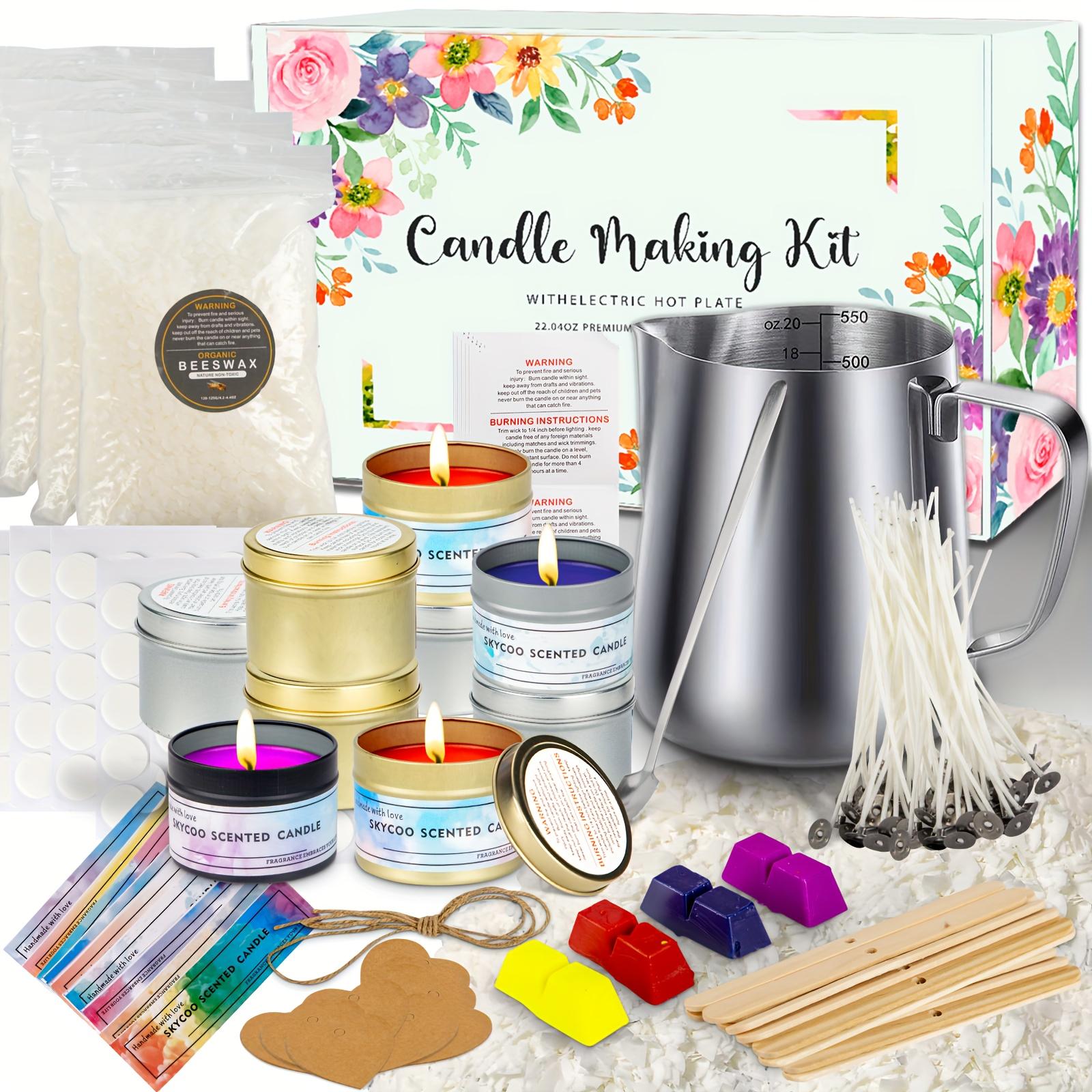 Candle Making Diy Kit With Beeswax, Supplies & Accessories, 285 Pcs - Ideal For Beginners & Adults, Perfect Christmas Gift