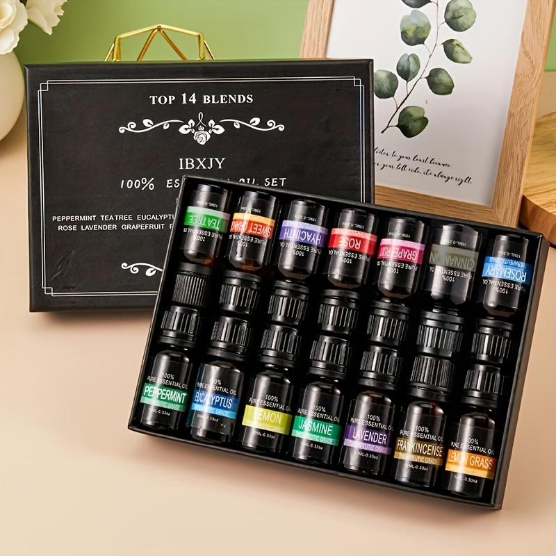 Aroma Therapy Essential Oil Set: 6 Organic Scents, 10ml - Ideal For Relaxation, Mood Enhancement, Massages, And Diffusers - Alcohol-free And Suitable For All Skin Types